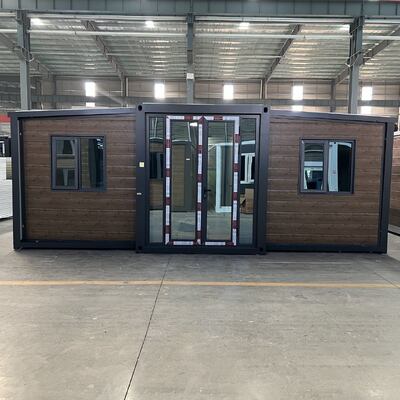 ความต้านทานลม 4.18 KN M² ตู้คอนเทนเนอร์พับได้ขนาด 20 ฟุต พร้อมโครงเหล็กเบาชุบสังกะสีและฉนวนกันความร้อนสำหรับโซลูชันอาคารแบบโมดูลาร์