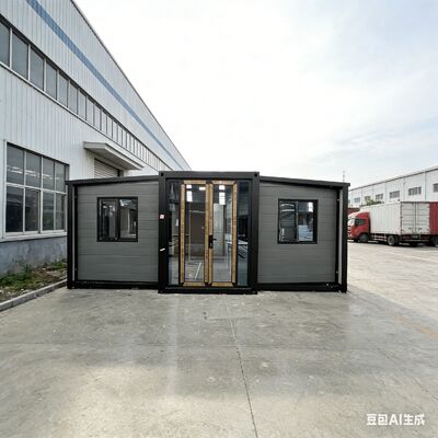 Fully Galvanized Foldable 20ft Container with 75mm EPS Sandwich Panels and 1,172 Cubic Feet Capacity for Space Efficiency