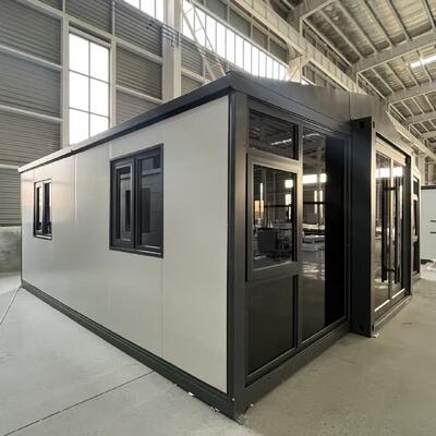 ถัง 20 ฟุตที่พับได้ มีอายุการใช้งาน 30-40 ปี, การออกแบบกันน้ําและกันลม, และส่วนประกอบที่ประกอบไว้ก่อนสําหรับการอาศัยแบบโมดูล