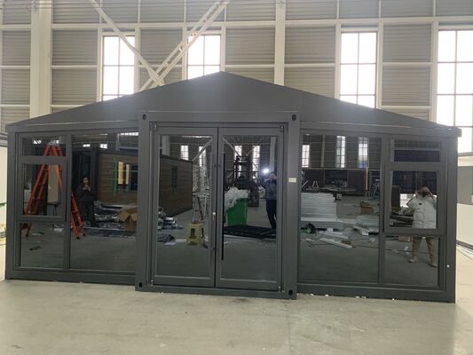 เต็มกระบวนด้านกรอบพับได้ 20 ฟุต ถังด้วยความต้านทานลม 4.18 KN / M2 และอายุการใช้งาน 30-40 ปี